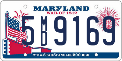 MD license plate 5MD9169