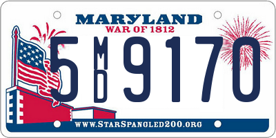 MD license plate 5MD9170