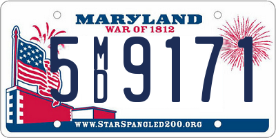 MD license plate 5MD9171