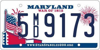 MD license plate 5MD9173