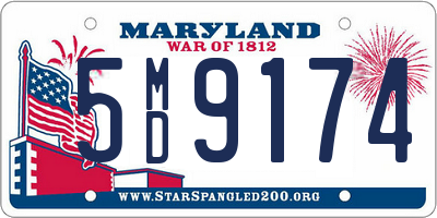 MD license plate 5MD9174