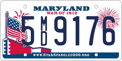 MD license plate 5MD9176