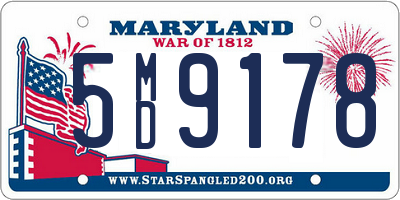 MD license plate 5MD9178