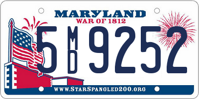 MD license plate 5MD9252