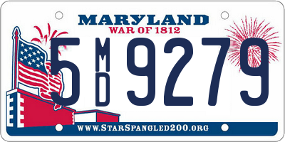 MD license plate 5MD9279