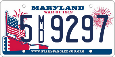 MD license plate 5MD9297