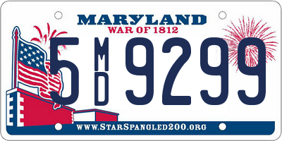 MD license plate 5MD9299