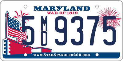 MD license plate 5MD9375