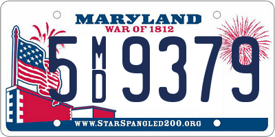 MD license plate 5MD9379