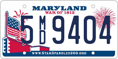 MD license plate 5MD9404