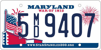 MD license plate 5MD9407