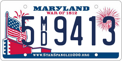 MD license plate 5MD9413