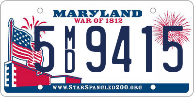 MD license plate 5MD9415