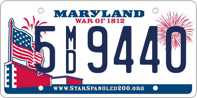 MD license plate 5MD9440