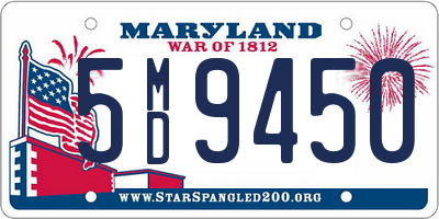 MD license plate 5MD9450