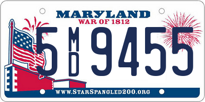 MD license plate 5MD9455