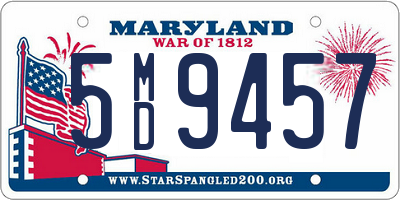 MD license plate 5MD9457