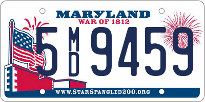 MD license plate 5MD9459