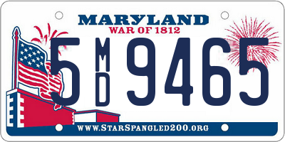MD license plate 5MD9465