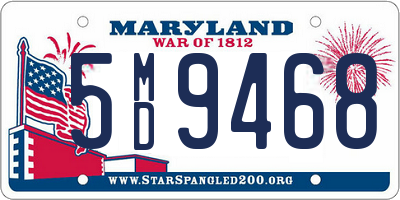 MD license plate 5MD9468