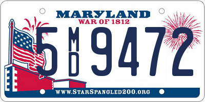 MD license plate 5MD9472