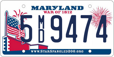 MD license plate 5MD9474