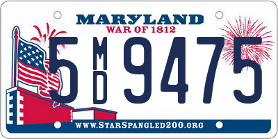 MD license plate 5MD9475