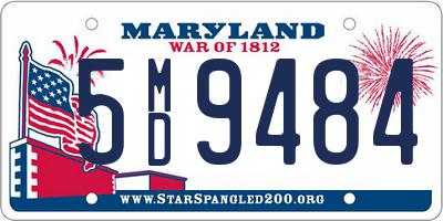 MD license plate 5MD9484