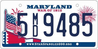 MD license plate 5MD9485