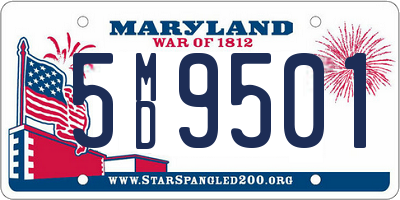 MD license plate 5MD9501