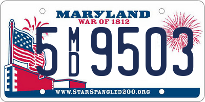 MD license plate 5MD9503