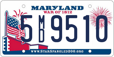 MD license plate 5MD9510