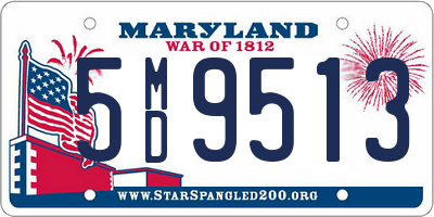 MD license plate 5MD9513