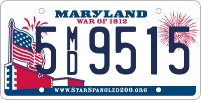 MD license plate 5MD9515