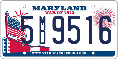 MD license plate 5MD9516