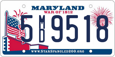 MD license plate 5MD9518