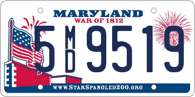 MD license plate 5MD9519