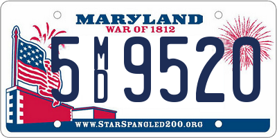 MD license plate 5MD9520