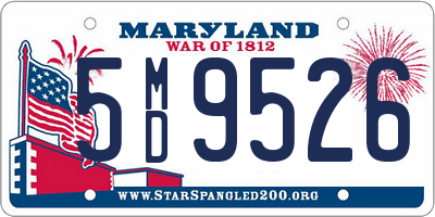 MD license plate 5MD9526