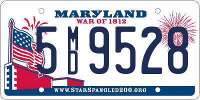 MD license plate 5MD9528