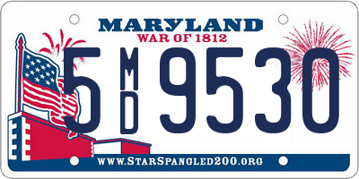 MD license plate 5MD9530