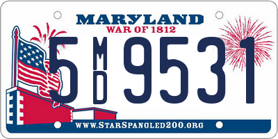 MD license plate 5MD9531