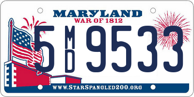 MD license plate 5MD9533