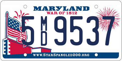 MD license plate 5MD9537