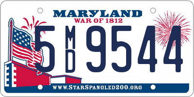 MD license plate 5MD9544