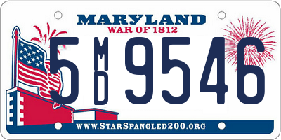 MD license plate 5MD9546