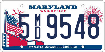 MD license plate 5MD9548