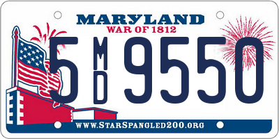 MD license plate 5MD9550