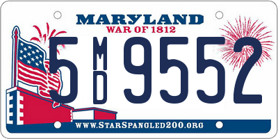 MD license plate 5MD9552