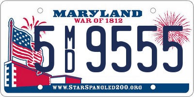 MD license plate 5MD9555